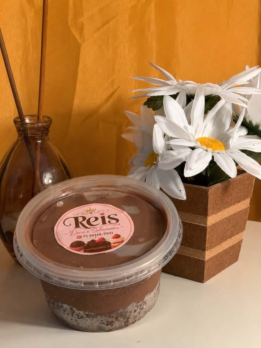 Bolo no pote chocolatudo